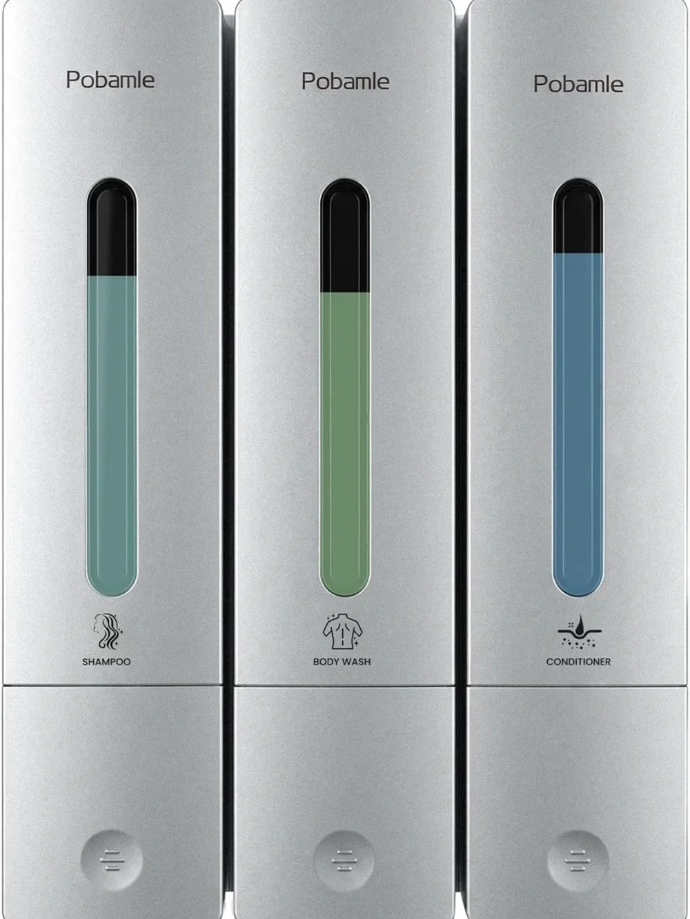 Shampoo and conditioner dispenser - shower soap dispenser wall mounted no drill